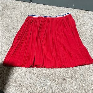 BC Girls Red Pleated Skirt